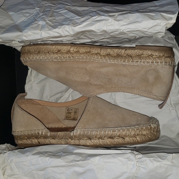Rag & Bone Delos Sand Suede Espadrille 36.5 - Picture 7 of 8